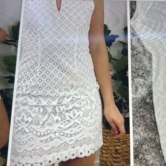 Mink pink. Lace dress with open back size M - Picture 7 of 7